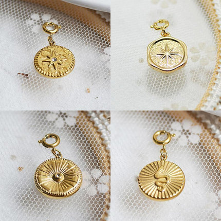 Fashion Detachable Titanium Steel Pendant Various Styles Gift For Woman Lady - Aimall