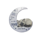 Animal in the Moon Hanging Ornament Car Rear View Mirror Gift Pendant Home - Aimall