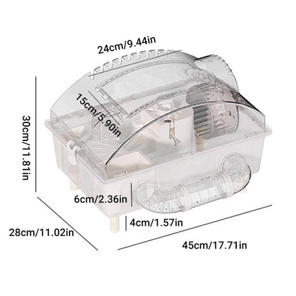 Acrylic Hamster Large Cage Luxury Villa House Playing House for Small Animals