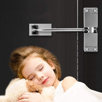 Simple Household Door Closer with Buffer Spring Easy Rebound Closing Device