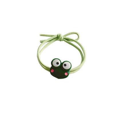 Cartoon Hair Rubber Hair Ring Frog Head Rope Hand Strap Couples Girl Hair Rope