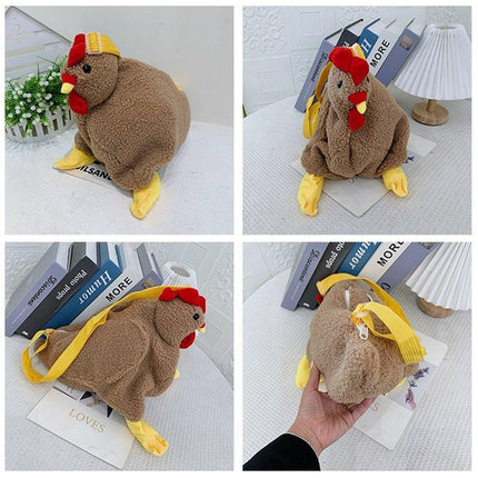 Womens Cute Plush Shoulder Bag Creative Crossbody Girls Messenger Bag
