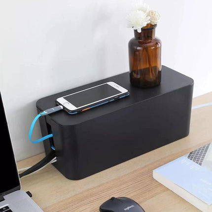 Large Cable Wire Storage Box Case Cord Management Socket Safety Tidy Organizer - Aimall