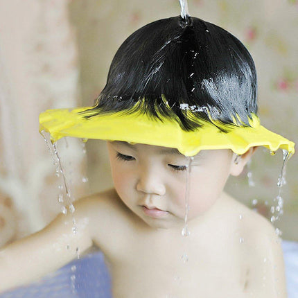 Adjustable Waterproof Shampoo Cap Splash Guard Hat for Bath and Hair Washing