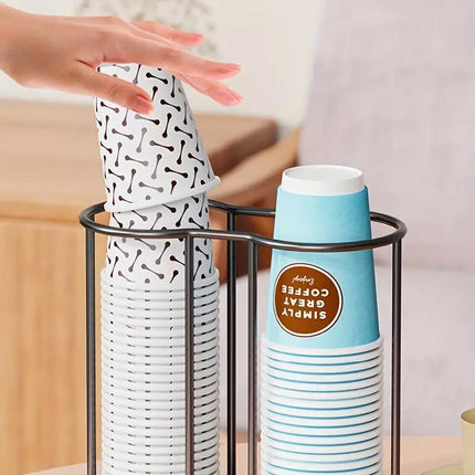 Desktop Water Cup Holder Paper Cup Pickup Stand Storage Organizer for Cups