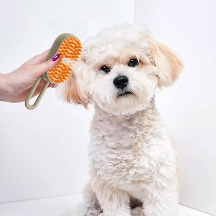Mango Pet Massage Comb Spray Brush for Dogs Cats Grooming Shedding Detangler