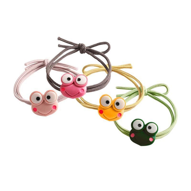 Cartoon Hair Rubber Hair Ring Frog Head Rope Hand Strap Couples Girl Hair Rope