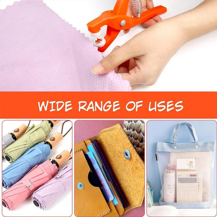 Snap Button Installation Tool Pliers Set Fastener Press Stud Kit Sewing Tool
