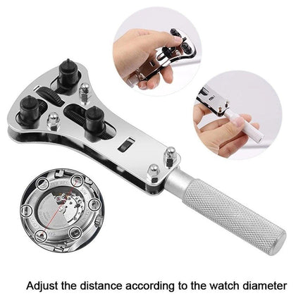 Watch Repair Back Case Opener Wrench Screw Cover Remover Tool Kit