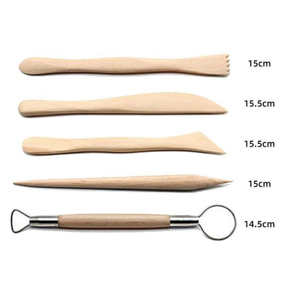 30PCS Clay Sculpting Carving Pottery Tool Set Bag Kit Modelling DIY Sculpture - Aimall