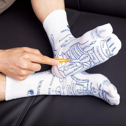 Chinese Acupressure Socks Traditional Massage Therapy Socks Meridian Therapy
