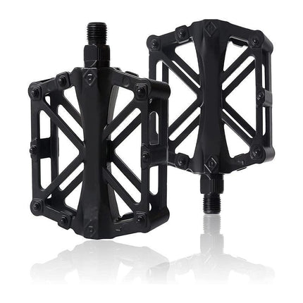 Bike Pedals Alloy Mountain Road MTB Colored Bicycle Nonslip Cycling Pedals 9/16" - Aimall