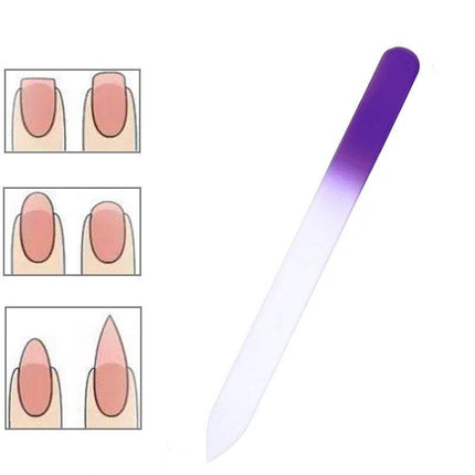 Durable Crystal Glass Nail File Buffer Art Files Manicure - Aimall