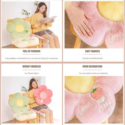Cute Sunflower Floor Cushion Soft Chair Pad Summer Office Student Seat Pillow