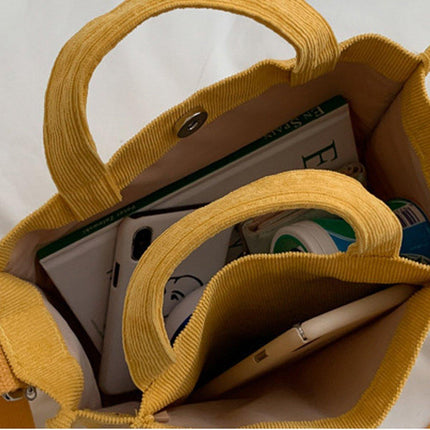 6 Colours Women Corduroy Small Square Shoulder Bag Fashion Crossbody Tote