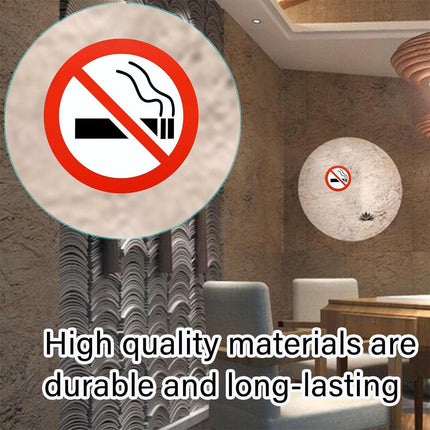 2Rolls Self Adhesive Non Smoking Stickers for Home Office Door Window Decoration