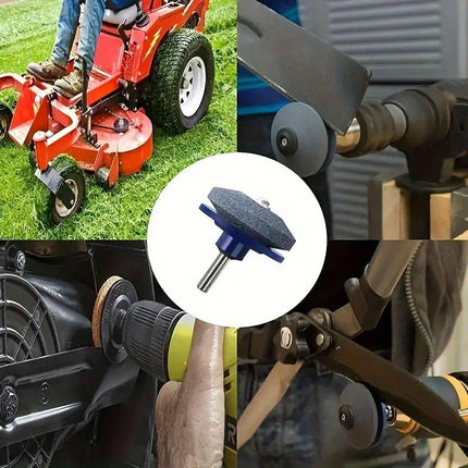 5PCS Lawn Mower Blade Sharpener Wind Powered Balancer Hardware Sharpening Tool