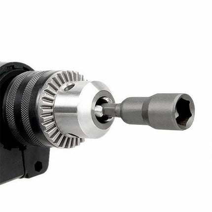 14 Size Socket Magnetic Nut Driver Set Drill Bit Adapter 1/4'' Hex Shank 6-19MM - Aimall