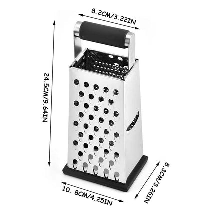 Stainless Steel 4 Sided Kitchen Shredder Multi Purpose Grater Peeler Tool