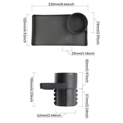 Multifunctional Car Cup Holder Shelf Food Tray for Easy Convenience and Storage