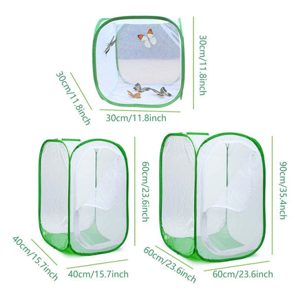 Collapsible Insect Cage Garden Insect Screen Plant Cultivation Cage for Outdoor