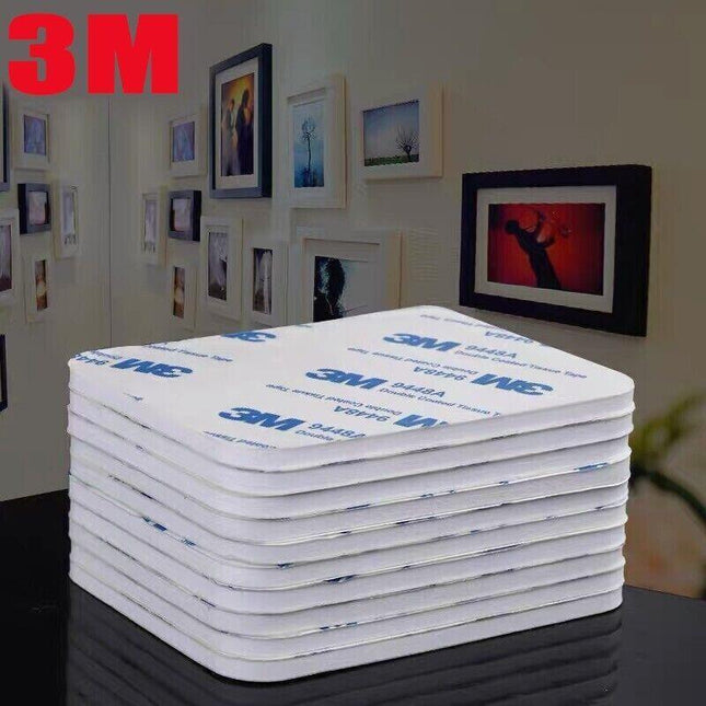 Square 25 x 20 x 3mm 3M Double Sided Foam Sticker Tape Self Adhesive Pads - Aimall