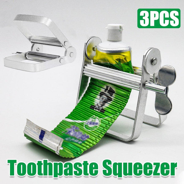3PCS Manual Metal Toothpaste Squeezer Tool Easy Squeeze Tube Roller for Bathroom