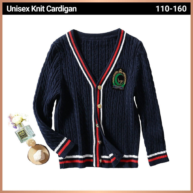 Kids Warm Cardigan Unisex Cozy Knitwear Sweater Boys Girls Fashion Knit - Aimall