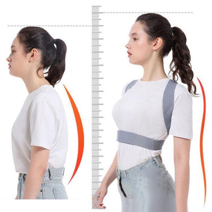 Posture Clavicle Shoulder Support Corrector Back Straight Brace Adjustable Strap - Aimall