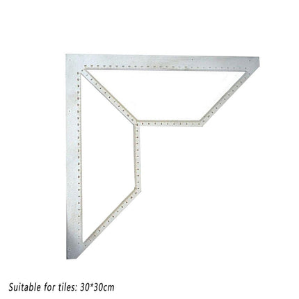 Industrial Floor Drain Positioning Ruler Multi-pattern Measuring Tool Accessory