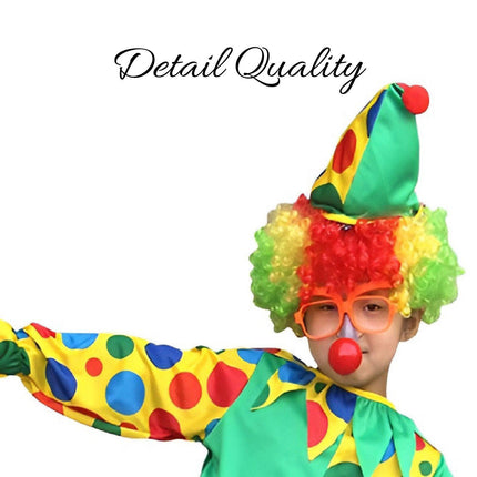 Halloween Boy Girl Clown Costume Cosplay Masquerade Magic Costume Circus Clown Suit