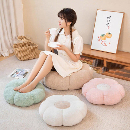 Pumpkin Floor Cushion Thickened Tatami Window Seat Pad Bedroom Backrest Pillow