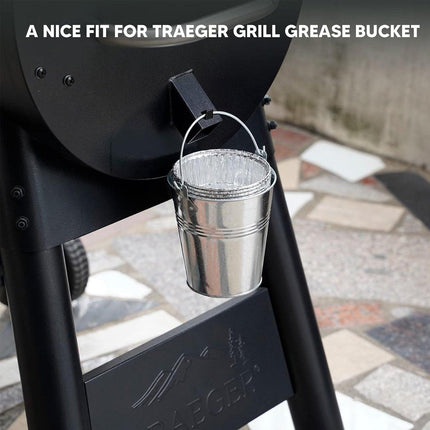 20pcs Tin Foil BBQ Bucket Liners Disposable Outdoor Grill Liner for Cookin