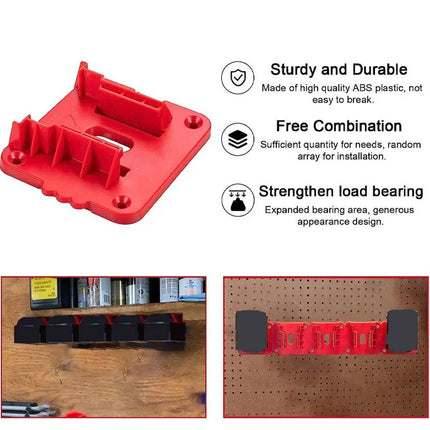 For Milwaukee M18 18V Battery Dock Holder Base Compatible with 48-11-1815 Tools