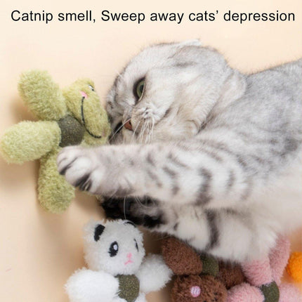 Cat Teething Toy Gnawing Doll Chew Toy for Dental Health Stress Relief Kitten