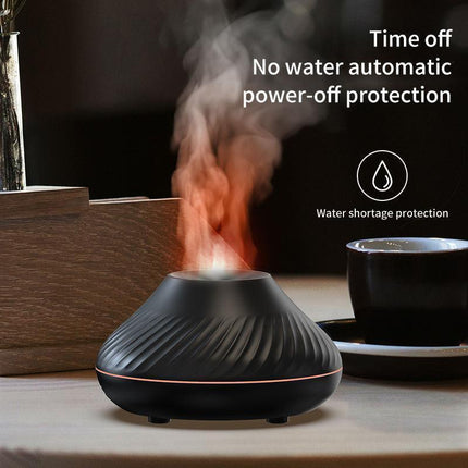 Flame Essential Oil Diffuser,Air Diffuser,Ultrasonic Aromatherapy Air Humidifier - Aimall