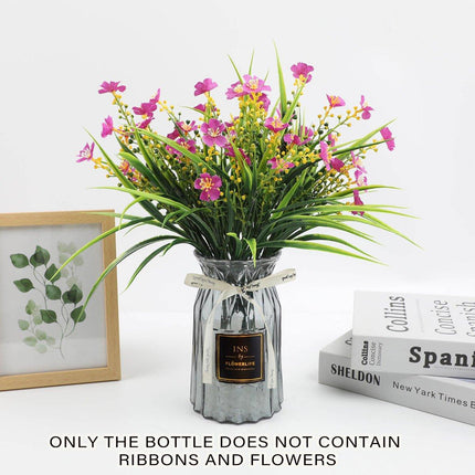 2 Pcs Glass Vase Hydroponic Flower Arrangement Vase for Living Room Decoration