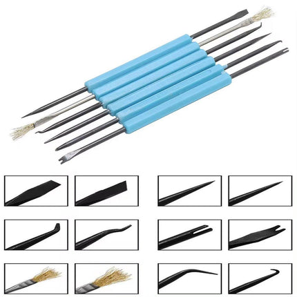 6pcs Soldering Iron Repair Kit Welding Fluxing Tools for Electronics Maintenance