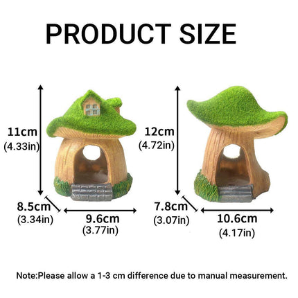 Aquarium Moss Mushroom House Aquascape Crafts Fish Shrimp Hiding Decoration