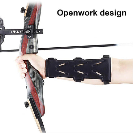 2X Archery Arm Guard Finger Guard Protective Gear For Practice Openwork