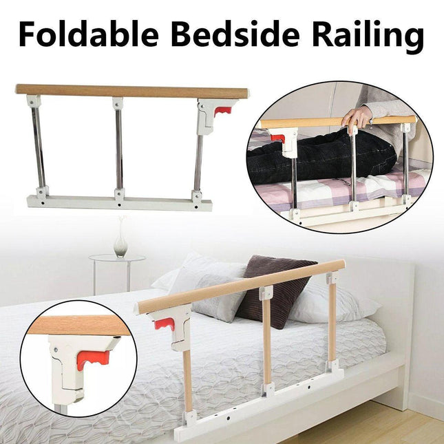 Folding Bedside Support Rail Anti-Fall Assist Handle Adjustable Barrier