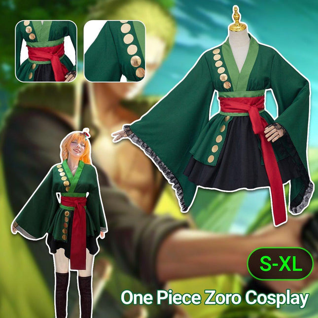Spot One Piece King Solon Cos Clothing Solon Sex Turn Kimono Skirt Cos Zoro Straw Hat Cospl Two Years Later