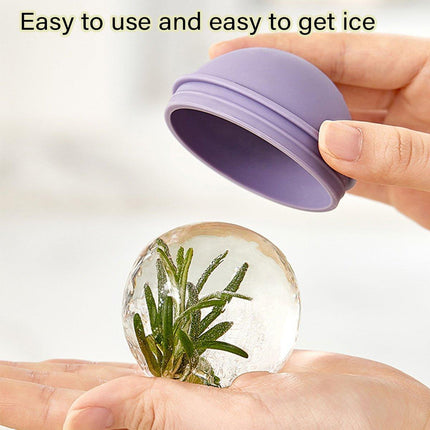 4Pcs Light Bulb Silicone Ice Ball Maker Mold for Whiskey Ice Mould Ice Cube Tray