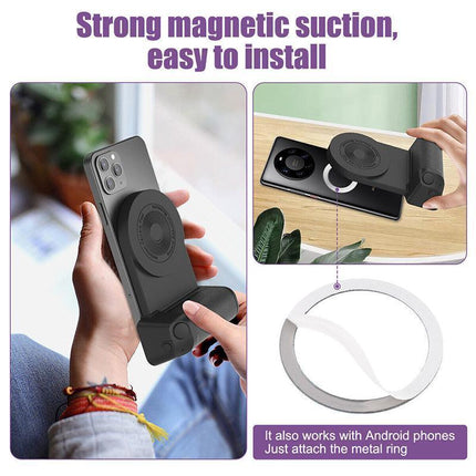 Hand Grip Magnetic Camera Handle Bluetooth Photo Bracket - Aimall