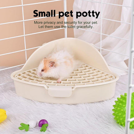 Rabbit Litter Box And Small Animals Pet Toilet Pee Pad Supplies Potty Rabbit - Aimall