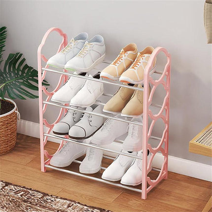 Four Layer Shoe Rack Storage Organizer Multi Tier Shoe Shelf for Entryway Closet