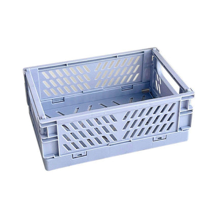 4PCS Desktop Foldable Storage Stackable Shelf Organiser Basket for Stationery