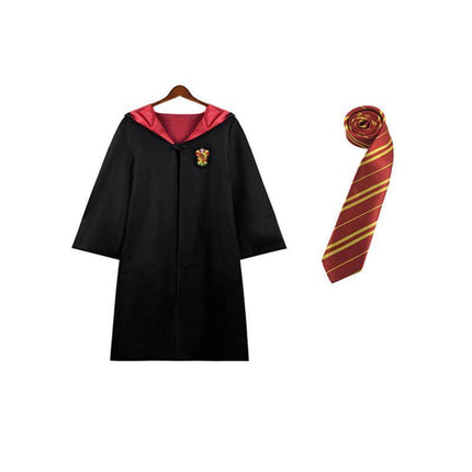 AU Harry Potter Gryffindor Ravenclaw Slytherin Robe Cloak Tie Costume Wand Scarf - Aimall
