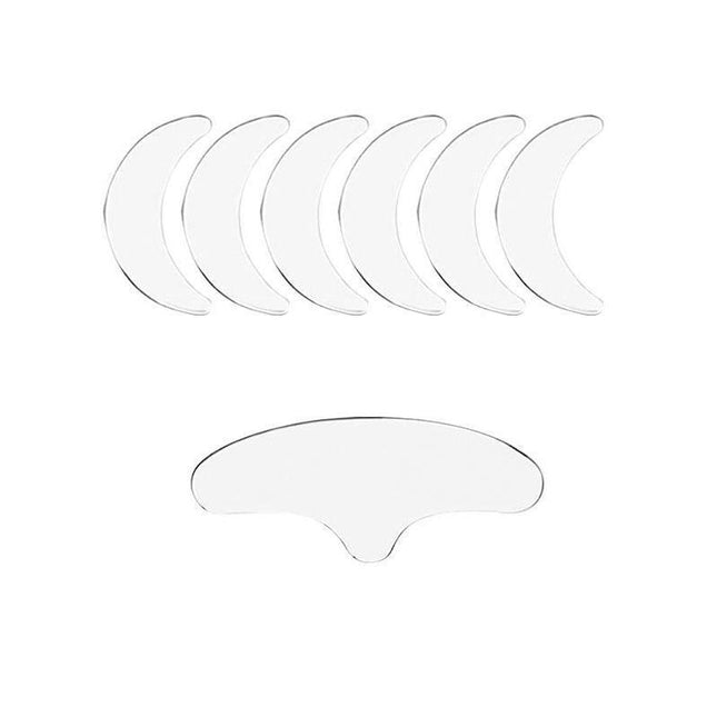 7Pcs Reusable Anti Wrinkle Forehead Face Pad Silicone Removal Patch Skin Care Au - Aimall