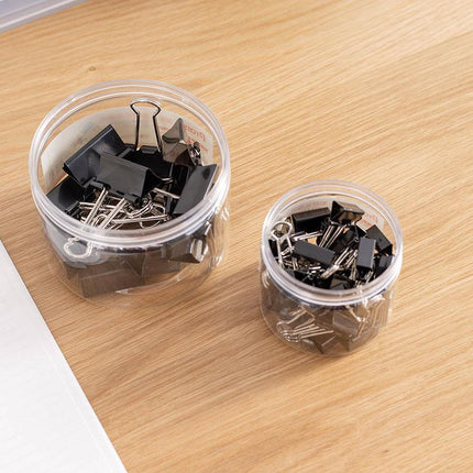 20PCS Black Bulldog Foldback Clips Document Paper Clamps Multiple sizes - Aimall
